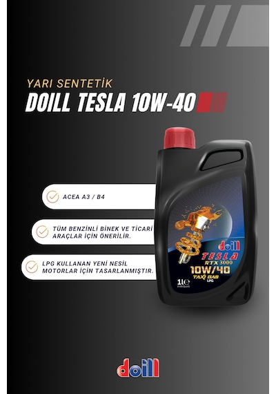 Doill Tesla 10W-40 Apı Sl/Cf Acea A3/B4 Motor Yağı 1 L