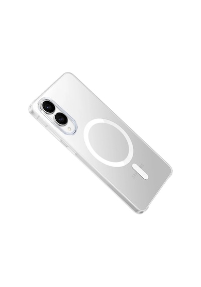 Samsung Galaxy Uyumlu   S25 Edge Kılıf Pc Zara Magsafe Şeffaf Kılıf - Şeffaf