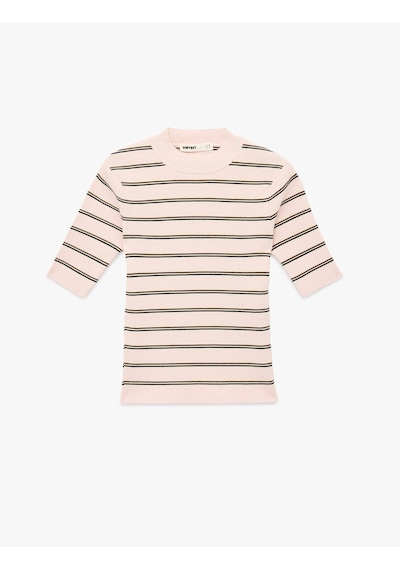 Koton Regular Fit Hafif Dik Yaka Kısa Kollu Çizgili Triko Kazak Pembe Çizgili 6sak90088ht Pembe Koton Regular Fit Hafif Dik Yaka Kısa Kollu Çizgili Triko Kazak Pembe Çizgili 6sak90088ht Pembe