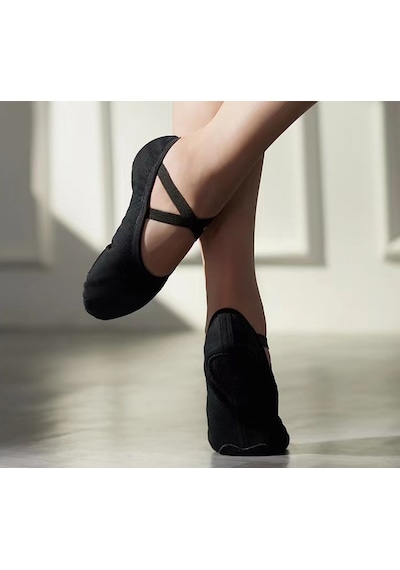 Gymo Dancewear Super Stretch Bale Patiği Siyah