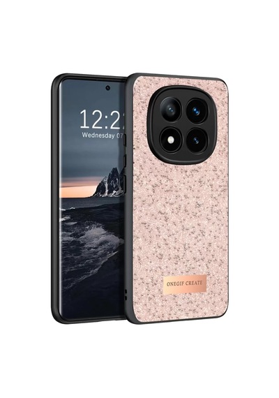 Onegif Xiaomi Redmi Note 14 Pro 4g Uyumlu Bright Simli Kapak - Pembe