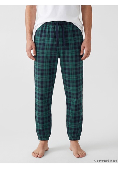 Lc Waikiki Lc Waıkıkı Yeşil Standart Kalıp Ekose Erkek Pijama Alt