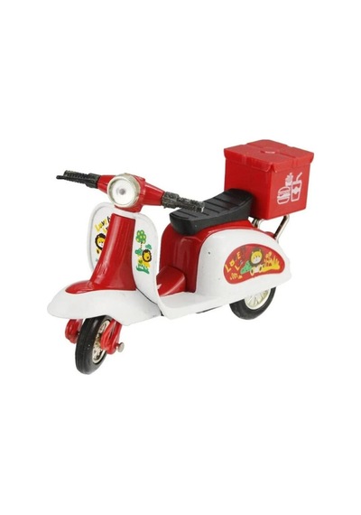 Çek Bırak Metal Vespa Motor 12 Cm - Fy361a-12d - Kırmızı Lisinya