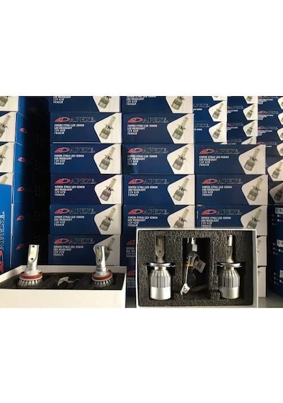 H4 Led Zenon. Şimşek Etkili Led Xenon Uzun Kisa 10800 Lümen