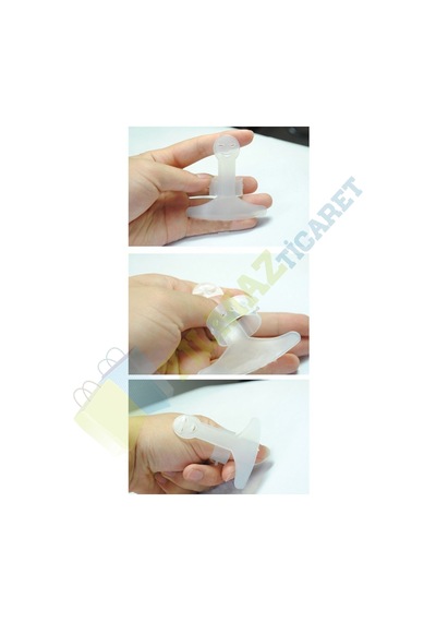 Ayarlanabilir Bıçak Parmak Kesme Koruyucu Aparat 5 Adet Plastik Beyaz