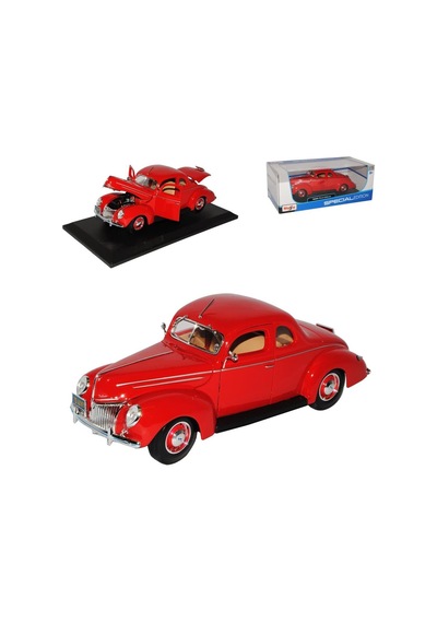 Maisto 1939 Ford Deluxe Kırmızı 1 18 Model Araba