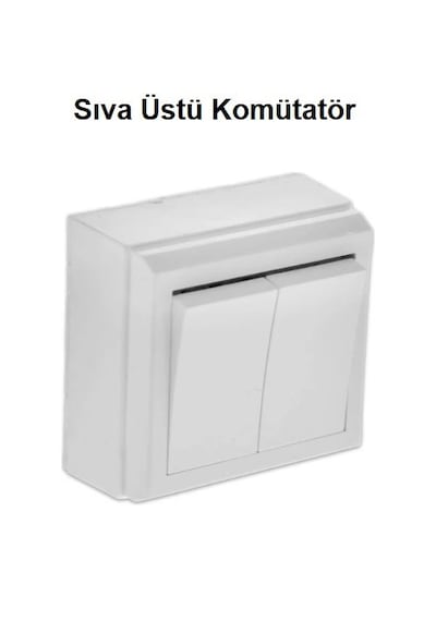 Sıva Üstü Komütatör Priz