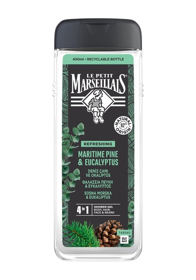 Le Petit Marseillais Men Deniz Çamı & Okaliptüs Duş Jeli 400ml - 7 Adet Tarı Diğer