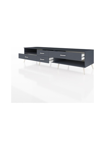Kronos Tv Ünitesi Tek Raflı 4 Çekmeceli 220x59x51 Antrasit-antrasit Antrasıt/antrasıt - Antrasıt Kronos Tv Ünitesi Tek Raflı 4 Çekmeceli 220x59x51 Antrasit-antrasit Antrasıt/antrasıt - Antrasıt