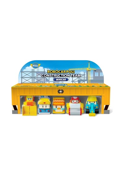 Polı Mrt-761 Robocar Poli Mini İnşaat Araçları 5li Set Diğer