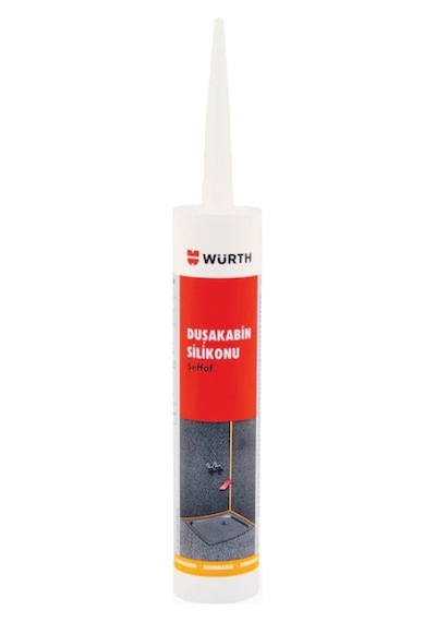 Würth Duşakabin Silikon Asetat Şeffaf 310 ML Şeffaf Şeffaf