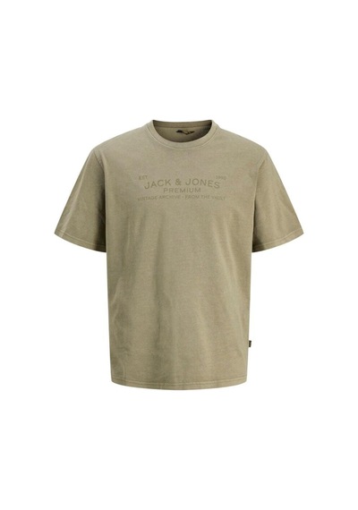 Jack & Jones Jack Jones Jprbluaıden Ss Tee Erkek Haki Tshirt 12293014-03 Haki
