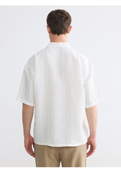 Lcw Vision Ekru Regular Fit Erkek Dokulu Gömlek