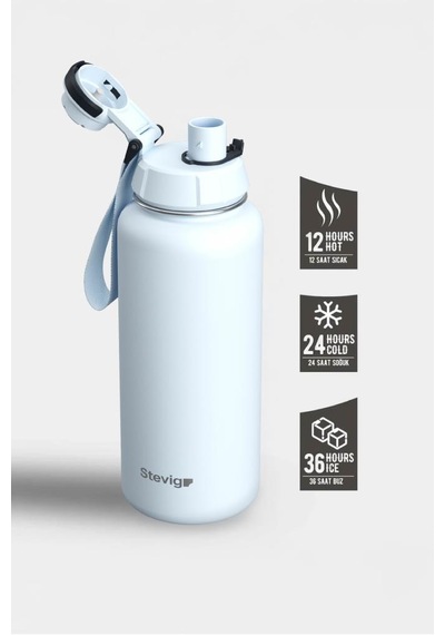 Stevig 1 Hand Leak-proof Sızdırmaz Çelik Termos 1000 Ml Ice Melt St-216