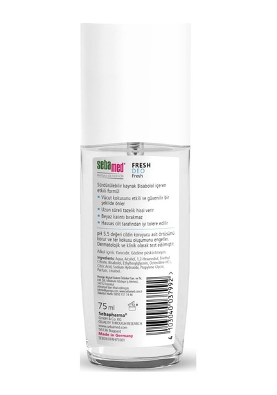 Fresh Deo, 75 Ml, Hassas Ciltler İçin, Aluminyumsuz, 48 Saat Koruma