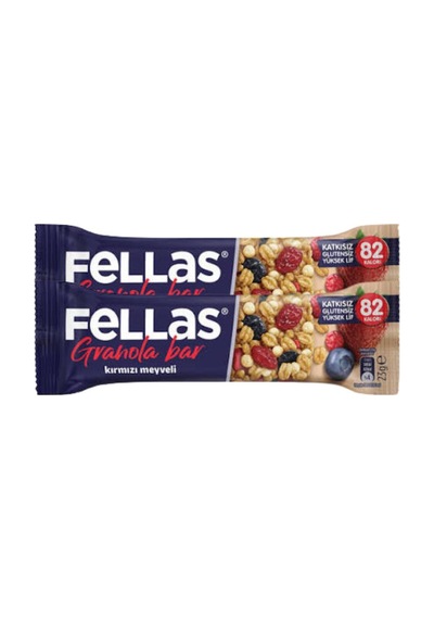 Fellas Kırmızı Meyveli Granola Bar 23gr X2