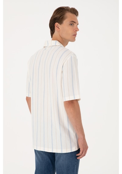 U.s. Polo Assn. Erkek Beyaz Gömlek Örme 50306877-vr013 Beyaz