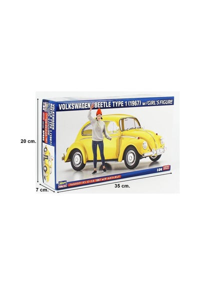 Hasegawa Sp620 52420 1/24 Ölçek, Volkswagen Beetle Type 1 1967 Ve Kız Figürü, Otomobil Plastik Model Kiti