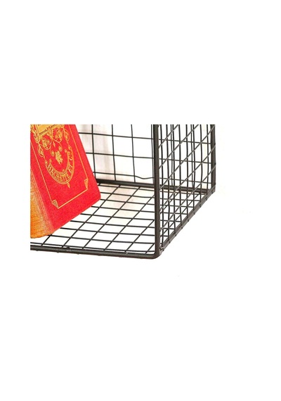 Metal Duvar Rafı Dekoratif 3 Gözlü Kitaplık Wd-208 Çok Renkli