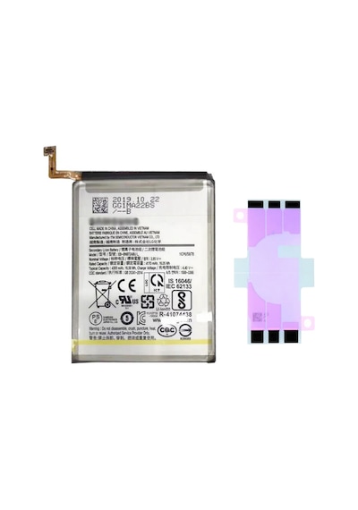 Samsung Uyumlu Note 10 Plus N975f Batarya Pil Telefon Bataryası Pil Bandı Yanında
