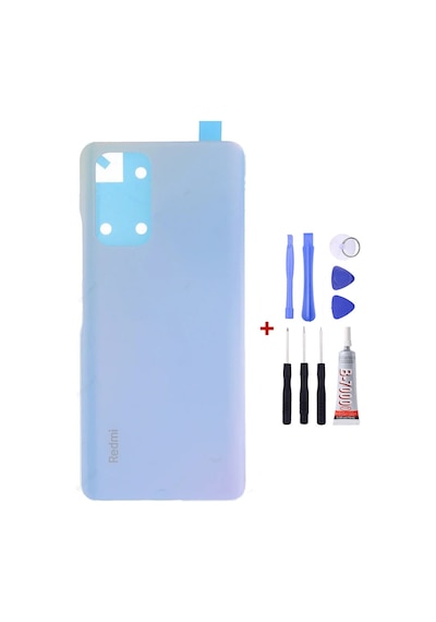 Xiaomi Redmi Note 10 Pro Beyaz Arka Cam Kapak Pil Kapağı Tamir Set B7000 Set Beyaz