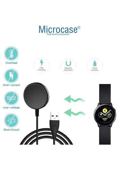 Samsung Uyumlu Galaxy Watch 8 44mm Manyetik Şarj Kablosu al2414