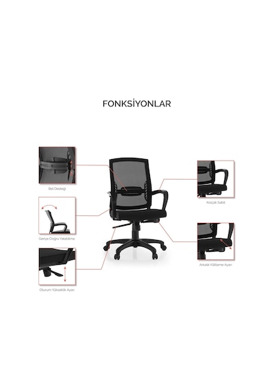 Alissa Şef Çalışma Ofis Koltuğu