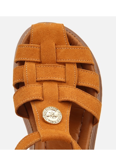 Hotiç Kadın Süet Deri Sarı Comfort Düz Sandalet 01sah320620a350 01sah320620a350