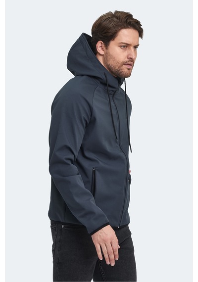 Slazenger Rangı Erkek Kapüşonlu Antrasit Mont & Kaban Antrasit