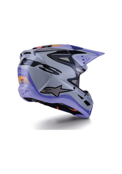 Alpinestars Sm3 Youth Jettson Off-road Çocuk Genç Motosiklet Kaskı Gri Mavi Gri / Mavi