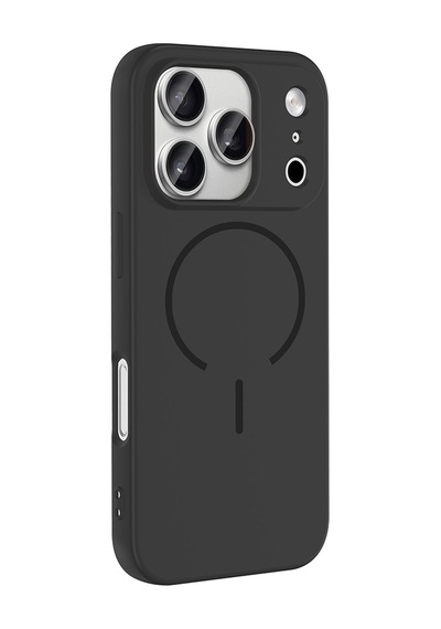 Apple iPhone Uyumlu 17 Pro Kılıf Magsafe Destekli Kamera Korumalı Yumuşak Silikon Pazarplus Rose Pembe