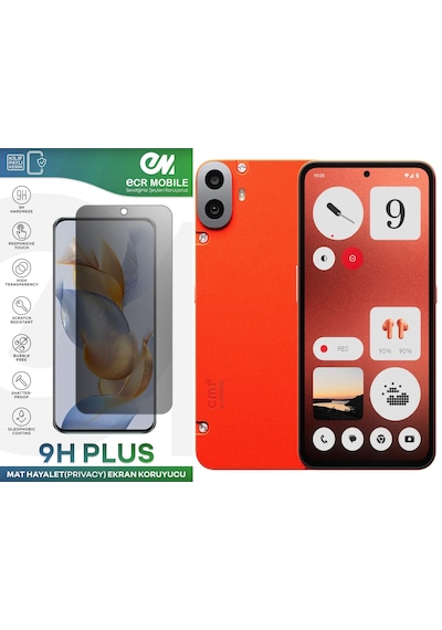 Cmf Phone 1 Ekran Koruyucu Tam Uyumlu 9h Esnek Nano Kırılmayan Mat Hayalet Privacy