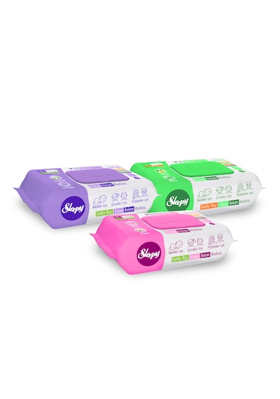 Sleepy Natural + Floral + Herbal Kişisel Bakım Havlusu Çanta Boy 3x25 75 Yaprak
