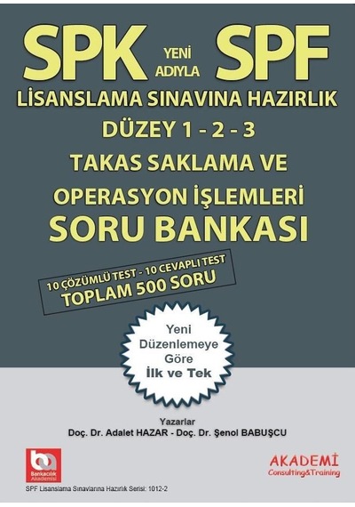 Takas Saklama ve Operasyon Işlemleri Deneme Sınavı