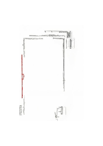 Pvc Çift Açılım Tk. En-boy 850-1100 X 700-1200 9 Aks