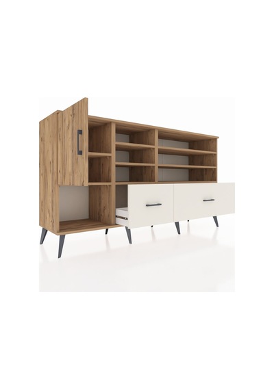 Hyperion Konsol 8 Raflı 2 Çekmeceli Tek Kapaklı 176x44x99 Çam-ça Çam-çam/aytaşı Hyperion Konsol 8 Raflı 2 Çekmeceli Tek Kapaklı 176x44x99 Çam-ça Çam-çam/aytaşı