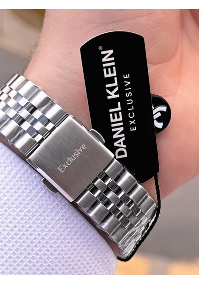 Daniel Klein İç Fonksiyonları Aktif 30 Mt Suya Dayanıklı 2 Yıl Garantili Erkek Kol Saati Fg.13351.1 Gümüş