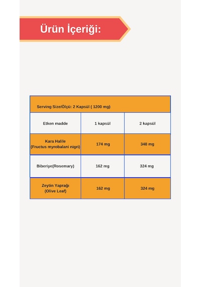 Afye Kbz 60 Kapsül 600 Mg Karahalile-Biberiye-Zeytin Yaprağı