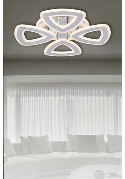 Eray Aydınlatma 3264-4 Krom Kumandalı Led Avize Krom