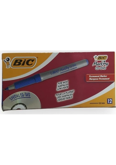 Bic Marking Cd/dvd Permanent Marker Mavi 12'li Paket Çok Renkli