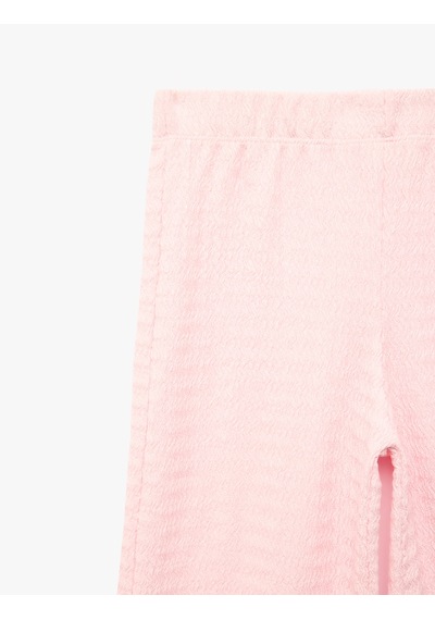 Koton Geniş Paça Basic Pantolon Pembe 6skg40220ak Gül