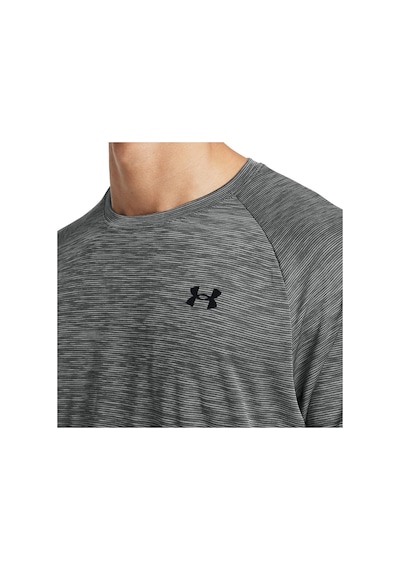 Under Armour Tech Textured Erkek Gri Yuvarlak Yaka Tişört Gri