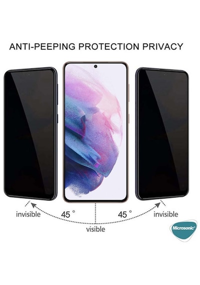 Microsonic Xiaomi 15t Pro Privacy 5d Gizlilik Filtreli Cam Ekran Koruyucu Siyah