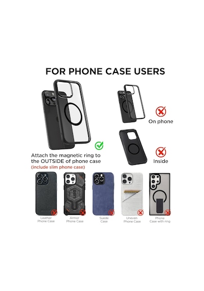 Magnetpro Araç Telefon Tutucu, Magsafe Uyumlu, 360 Dönebilir, Vakumlu Vantuz, N52 Çift Mıknatıs, İphone Ve Android İçin, Araç Ofis Spor Salonu 2 Mixed