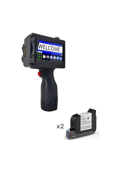 Dcjet Taşınabilir Kodlama Yazıcısı - Kodlama Cihazı - 2 Kartuş - Solvent Bazlı Kartuş