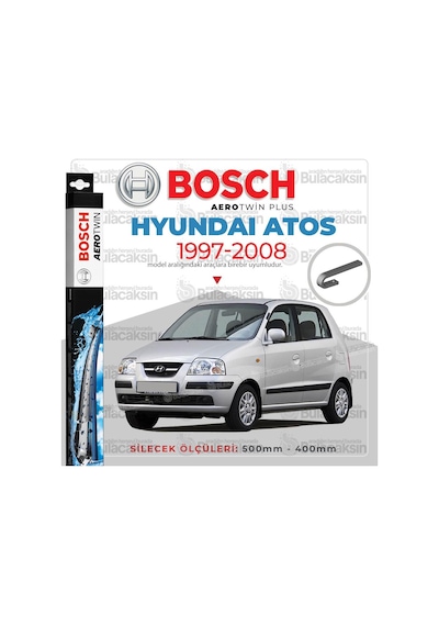 Hyundai Atos Muz Silecek Takımı 1997-2008 Bosch Aerotwin