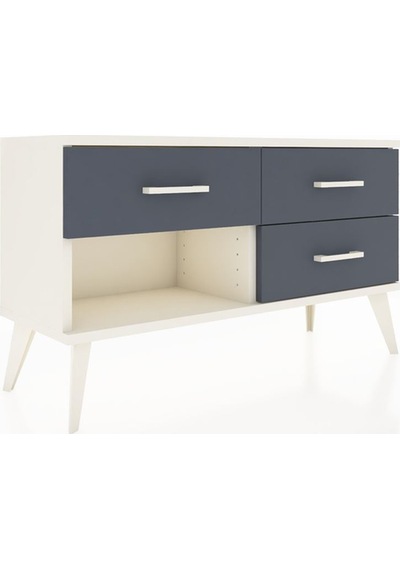 Arges Şifonyer 3 Çekmeceli 88x30x48 Aytaşı-aytaşı/antrasit Aytaşı/antrasit