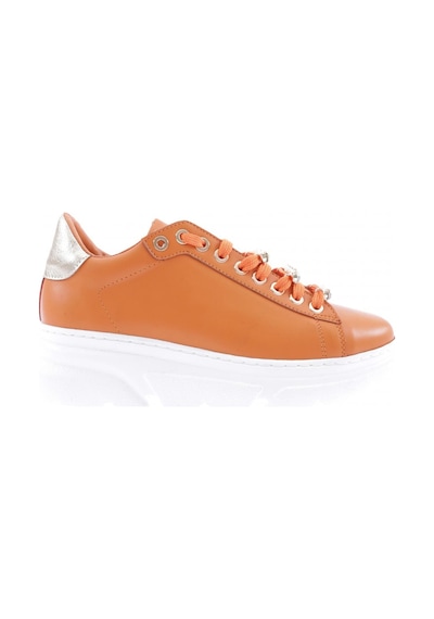 Dgn Es864-23y Kadin Kalin Kristal Taşli Sneakers Ayakkabi ES864-2007-R1840 Turuncu
