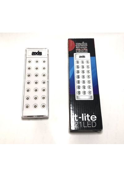 Axis T-Lıght 21 Led'Li Pratik Fener Pilli-Tel.Hat. Siyah