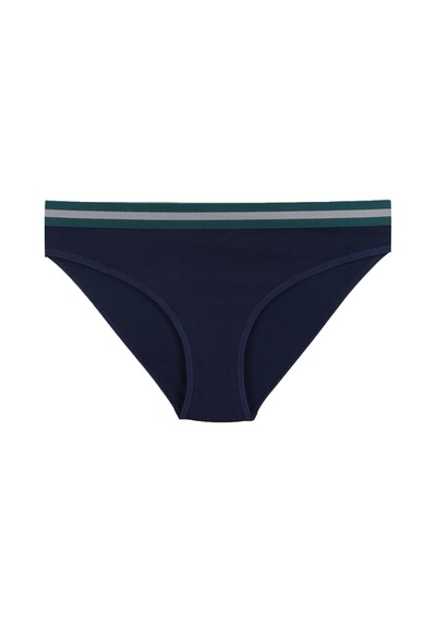 Kadın Pamuklu Beli Lastikli Slip/külot Kk20401 Lacivert